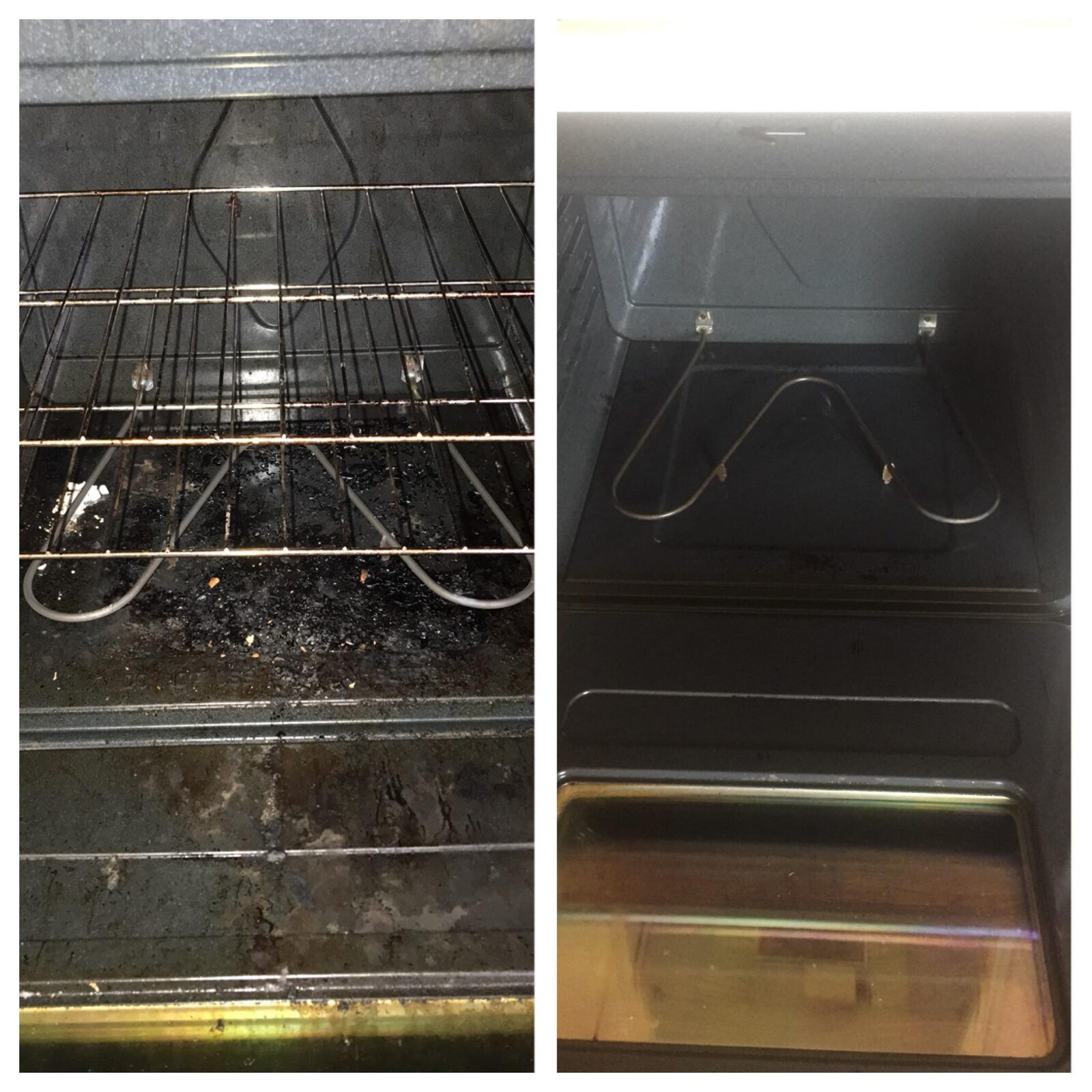 Deep-cleaned oven interior by Orchid Cleaning Service