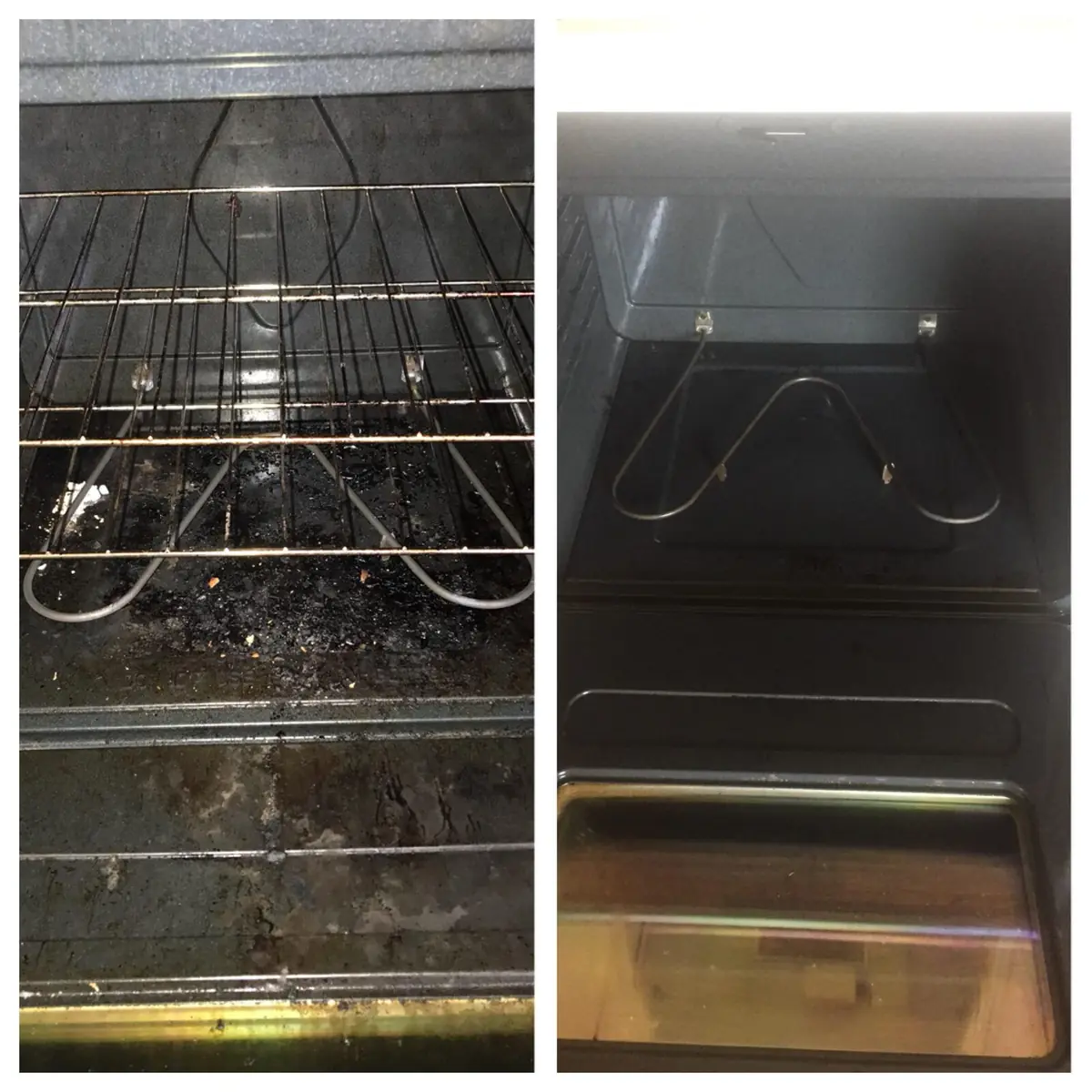 Deep-cleaned oven interior by Orchid Cleaning Service