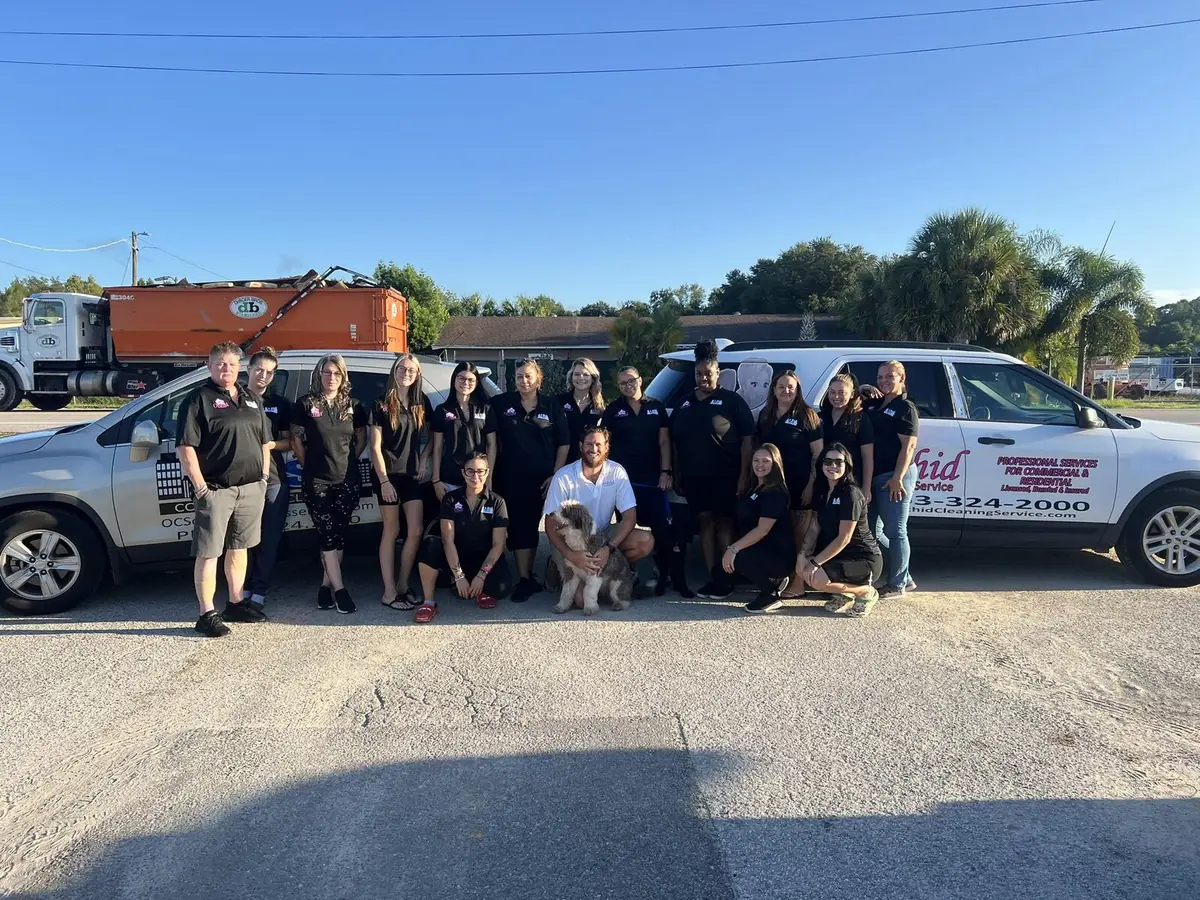 The full Orchid Cleaning Service team